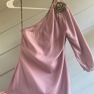 Gracia dress - gorgeous and silky, dusty rose, L (fits more like M)